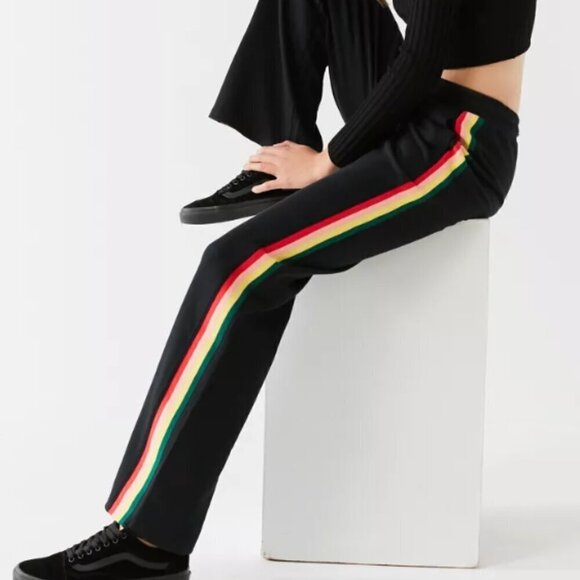 Urban Outfitters Pants - UO Urban Outfitters BDG Rainbow Stripe Puddle SweatpantsTrack Pants  S